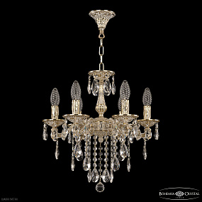Хрустальная подвесная люстра Bohemia IVELE Crystal 70126/6/125 B GW