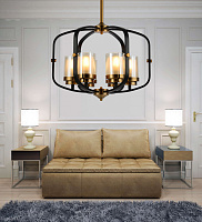 Подвесная люстра Lumina Deco BONTON LDP 1221-6 BK+MD