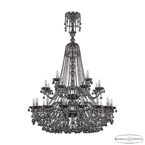 Большая хрустальная люстра Bohemia IVELE Crystal 1409/16+8+4/400/XL-164/2d Ni M731