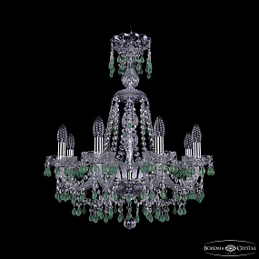 Хрустальная подвесная люстра Bohemia IVELE Crystal 1410/8/195/XL-66 Ni V5001