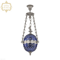 Хрустальный подвесной светильник Bohemia Art Classic 34.1000P.20.Ni.Clear-Blue.H-1J.FA3S