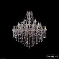 Большая хрустальная люстра Bohemia IVELE Crystal 1415/24+12+6/460 G