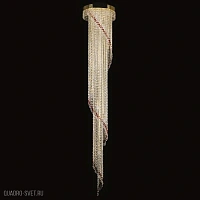 Каскадная хрустальная люстра ArtGlass SPIRAL 400x2300 WHITE CE