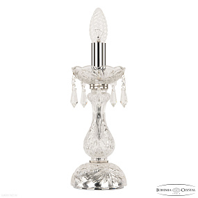 Хрустальная настольная лампа Bohemia IVELE Crystal 104L/1-27 Ni