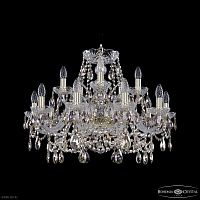Большая хрустальная люстра Bohemia IVELE Crystal 1411/10+5/240 G R801