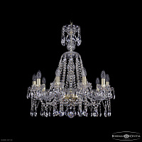 Хрустальная подвесная люстра Bohemia IVELE Crystal 1413/10/220/XL-72 G