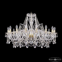 Хрустальная подвесная люстра Bohemia IVELE Crystal 1411/16/360/G