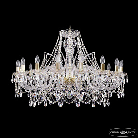 Хрустальная подвесная люстра Bohemia IVELE Crystal 1411/16/360/G