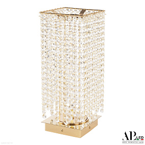 Хрустальная светодиодная настольная лампа APL LED Rimini S500.L4.15-38.B.3000.Gold