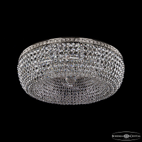 Хрустальная потолочная люстра Bohemia IVELE Crystal 19031/55IV Ni