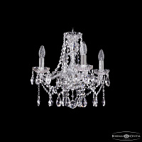 Хрустальная подвесная люстра Bohemia IVELE Crystal 1413/4/141/Ni