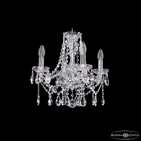 Хрустальная подвесная люстра Bohemia IVELE Crystal 1413/4/141/Ni