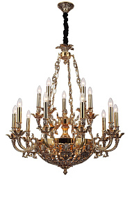 Люстра большая LUCIA TUCCI FIRENZE 1781.15.3 antique gold