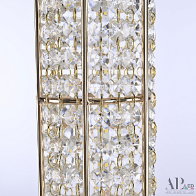 Хрустальная светодиодная настольная лампа APL LED Rimini S500.L6.8-64.A.3000.Gold