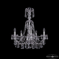 Хрустальная подвесная люстра Bohemia IVELE Crystal 1403/5/195/XL-65 Ni