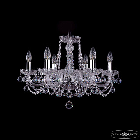 Хрустальная подвесная люстра Bohemia IVELE Crystal 1402/6/195/Ni/Balls