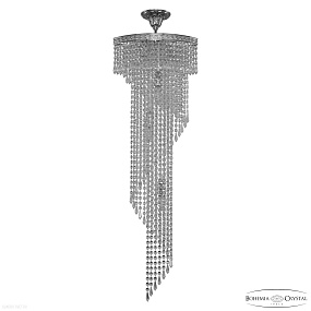 Каскадная хрустальная люстра Bohemia IVELE Crystal 83113/35IV-100 Ni