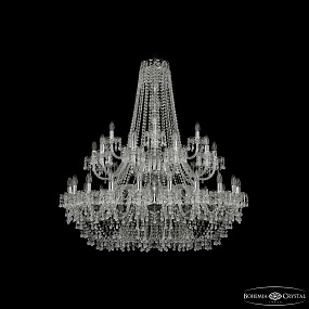 Большая хрустальная люстра Bohemia IVELE Crystal 1410/20+10+5/400/2d Ni V0300