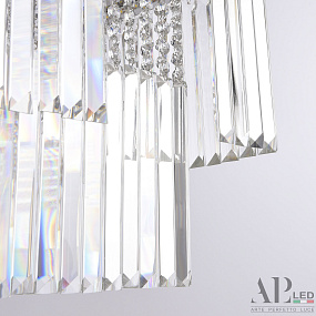 Большая хрустальная светодиодная люстра APL LED Sicilia SH10.86.C.Ni.4000