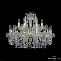 Большая хрустальная люстра Bohemia IVELE Crystal 1409/12+6/240 G