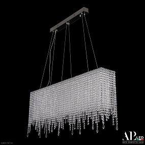 Большая хрустальная светодиодная люстра APL LED Sicilia SH512.0.100.G.Ni.4000