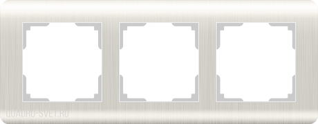 Рамка на 3 поста  (перламутровый) Werkel WL12-Frame-03