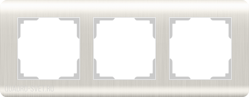 Рамка на 3 поста  (перламутровый) Werkel WL12-Frame-03