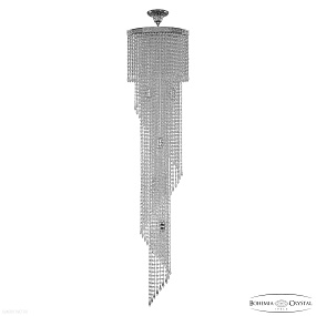 Каскадная хрустальная люстра Bohemia IVELE Crystal 83113/35IV-150 Ni
