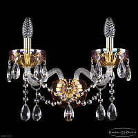 Бра хрустальное Bohemia IVELE Crystal 5413B/2/165 G Shampan/M-1H