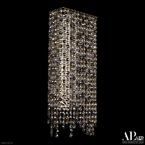 Бра хрустальное светодиодное APL LED Rimini S500.B1.20-50.B.3000.Gold.Clear.801.731