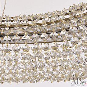 Хрустальная подвесная светодиодная люстра APL LED Rimini S502.0.60.A.4000.Gold