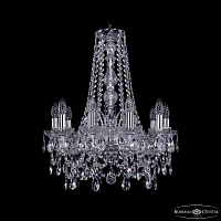 Большая хрустальная люстра Bohemia IVELE Crystal 1411/10/160/h-64 Ni