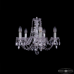 Хрустальная подвесная люстра Bohemia IVELE Crystal 1406/5/160/Ni
