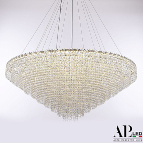 Большая хрустальная светодиодная люстра APL LED Sicilia SH13.100.C.Ni.4000