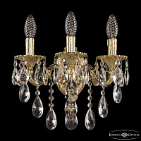 Бра с хрусталем Bohemia Ivele Crystal Verona 7201B11/3/125 B G