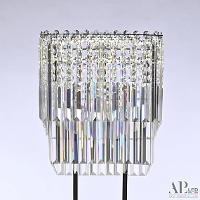 Хрустальный светодиодный торшер APL LED Sicilia SH500.T8.30-150.C.Ni.4000
