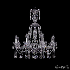 Хрустальная подвесная люстра Bohemia IVELE Crystal 1413/8/220/XL-73 Ni