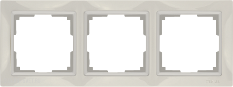 Рамка на 3 поста (слоновая кость, basic) Werkel WL03-Frame-03