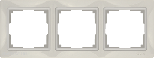 Рамка на 3 поста (слоновая кость, basic) Werkel WL03-Frame-03