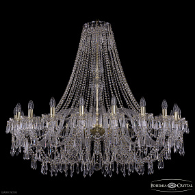 Большая хрустальная люстра Bohemia IVELE Crystal 1403/20/460/h-114 G