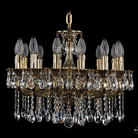 Литая подвесная люстра с хрусталем Bohemia IVELE Crystal 1701/14/181/A/GB