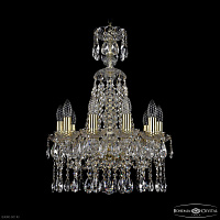 Большая хрустальная люстра Bohemia IVELE Crystal 1413/10/141/XL-60 G