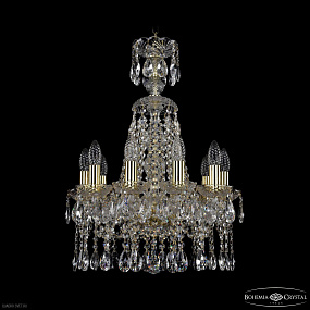 Большая хрустальная люстра Bohemia IVELE Crystal 1413/10/141/XL-60 G