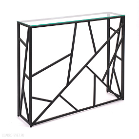 Узкий консольный столик в прихожую AllConsoles  1052-CB clear