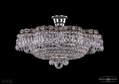 Хрустальная потолочная люстра Bohemia IVELE Crystal 1930/45Z/Ni