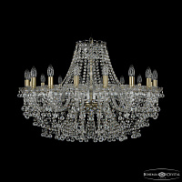 Большая хрустальная люстра Bohemia IVELE Crystal 1409/16/300 Pa