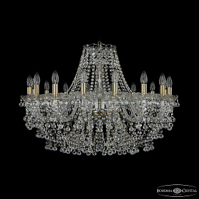 Большая хрустальная люстра Bohemia IVELE Crystal 1409/16/300 Pa