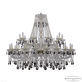 Большая хрустальная люстра Bohemia IVELE Crystal 1411/20+10/460 G K731