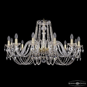 Хрустальная подвесная люстра Bohemia IVELE Crystal 1402/12/360/G