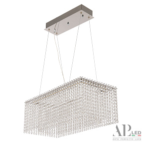 Хрустальная потолочная светодиодная люстра APL LED Sicilia SH05.57.A.Gd.3000.PK